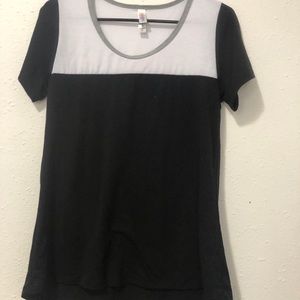 A black and white shirt